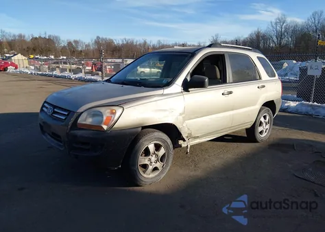 2008 Kia Sportage Lx z USA, uszkodzony, nr VIN KNDJF724487500659
